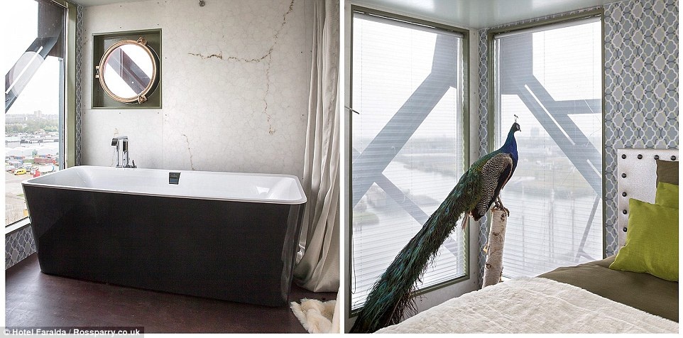  Chi phí xây dựng mỗi phòng lên tới 660.000 bảng và giá thuê phòng là 340 bảng/đêm. Tuyệt tác kiến trúc này ra đời nhờ nỗ lực của hàng trăm công ty và nhà sản xuất ở Amsterdam, với mong muốn biến sắt vụn thành những căn phòng thanh lịch.