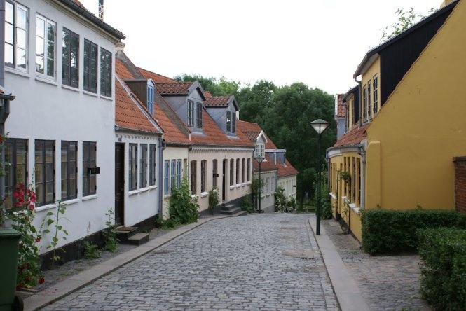 Một con phố lãng mạn ở Odense, Đan Mạch - Ảnh: panoramio
