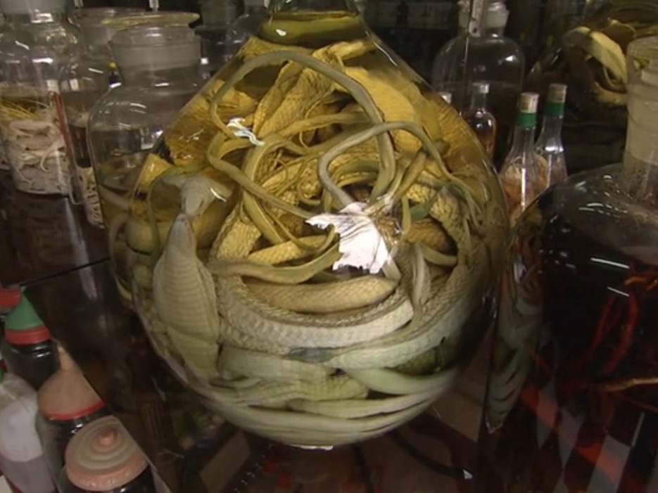 Rượu rắn Việt Nam.