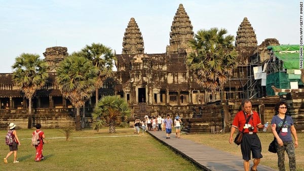 Angkor là nơi thu hút rất nhiều du khách quốc tế.