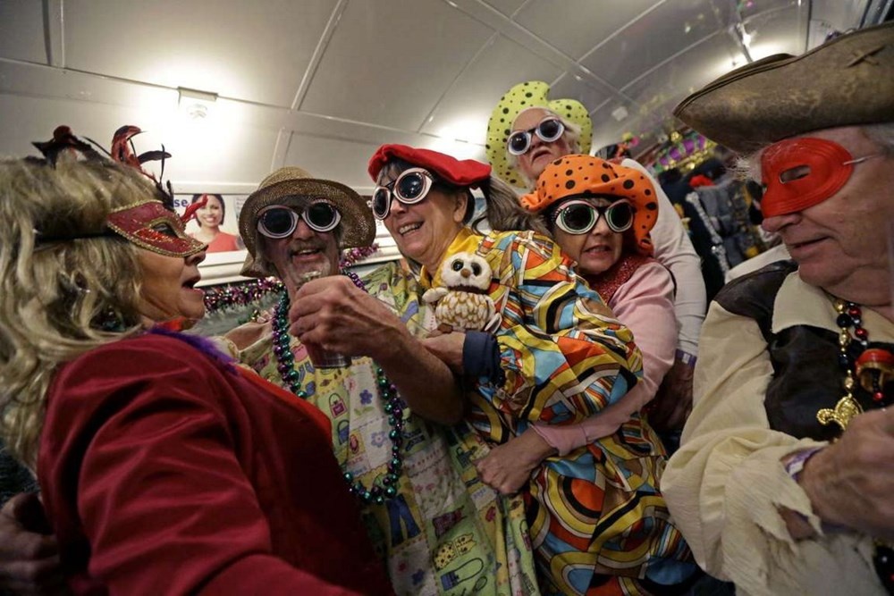 New Orleans Mardi Gras (ngày 17/2) diễn ra ở New Orleans, Mỹ. (Nguồn: AP)