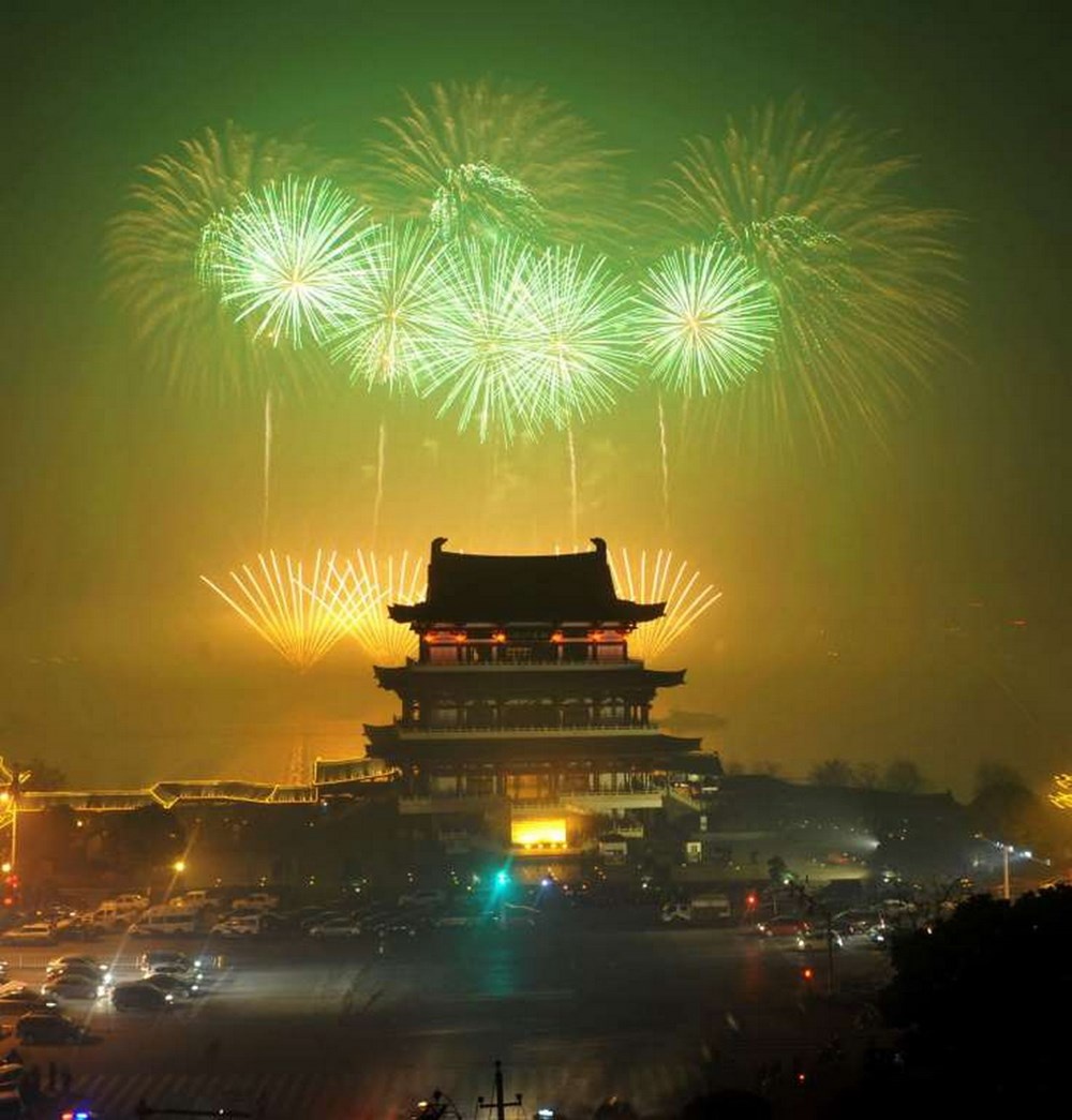 Lễ hội mùa Xuân ở Trung Quốc (19/2). (Nguồn: AP)