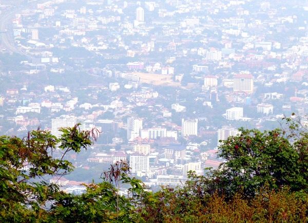 Bình minh ở thành phố Chiang Mai.
