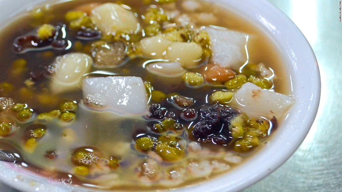 Cháo/chè bát bảo: Nguyên liệu chính để nấu món này là gạo nếp, lạc, đậu xanh và đậu đỏ. Vào mùa hè, món chè bát bảo thường được ăn cùng đá lạnh, trong khi vào mùa đông du khách sẽ được thưởng thức món cháo bát bảo.