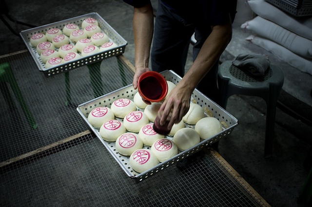Bánh bao được làm hoàn toàn bằng tay.