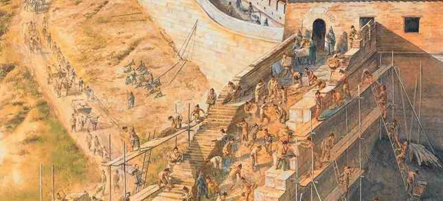 Những người đàn ông buộc phải đi xây Vạn Lý Trường Thành.