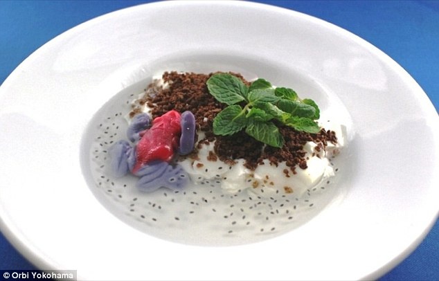 Chè trứng ếch cho thấy sự sáng tạo trong trình bày món ăn của người Nhật.