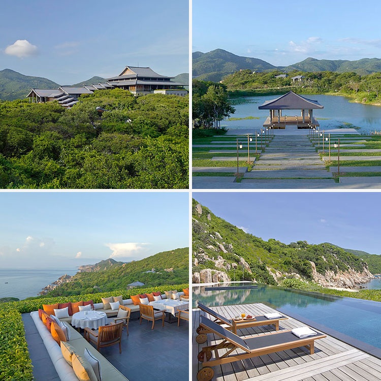 Amano’i, Vĩnh Hy: Khu nghỉ dưỡng tuyệt đẹp nằm cách thành phố Phan Rang 36 Km về phía đông này được tạp chí Forbes coi là một trong những yếu tố khiến Việt Nam trở thành quốc gia đáng đến trong năm 2015. Với kiến trúc kết hợp giữa cổ điển và hiện đại, Amano’i cho du khách đắm mình vào không gian thiền định, bình yên với những tiện ích sang trọng, đẳng cấp.