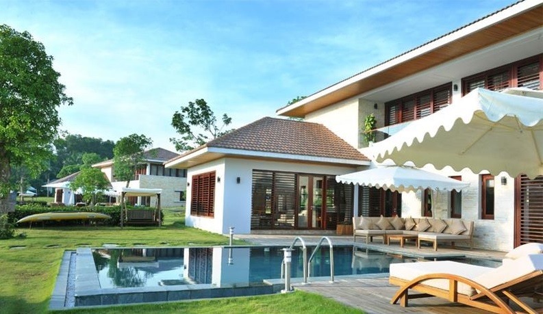 Khu nghỉ dưỡng Flamingo Đại Lải (Vĩnh Phúc): Resort tuyệt đẹp này được tạp chí điện tử nổi tiếng thế giới về kiến trúc và thiết kế Designboom đưa vào danh sách 10 công trình khách sạn và nghỉ dưỡng đẹp nhất thế giới. Ảnh: Flamingo Đại Lải.