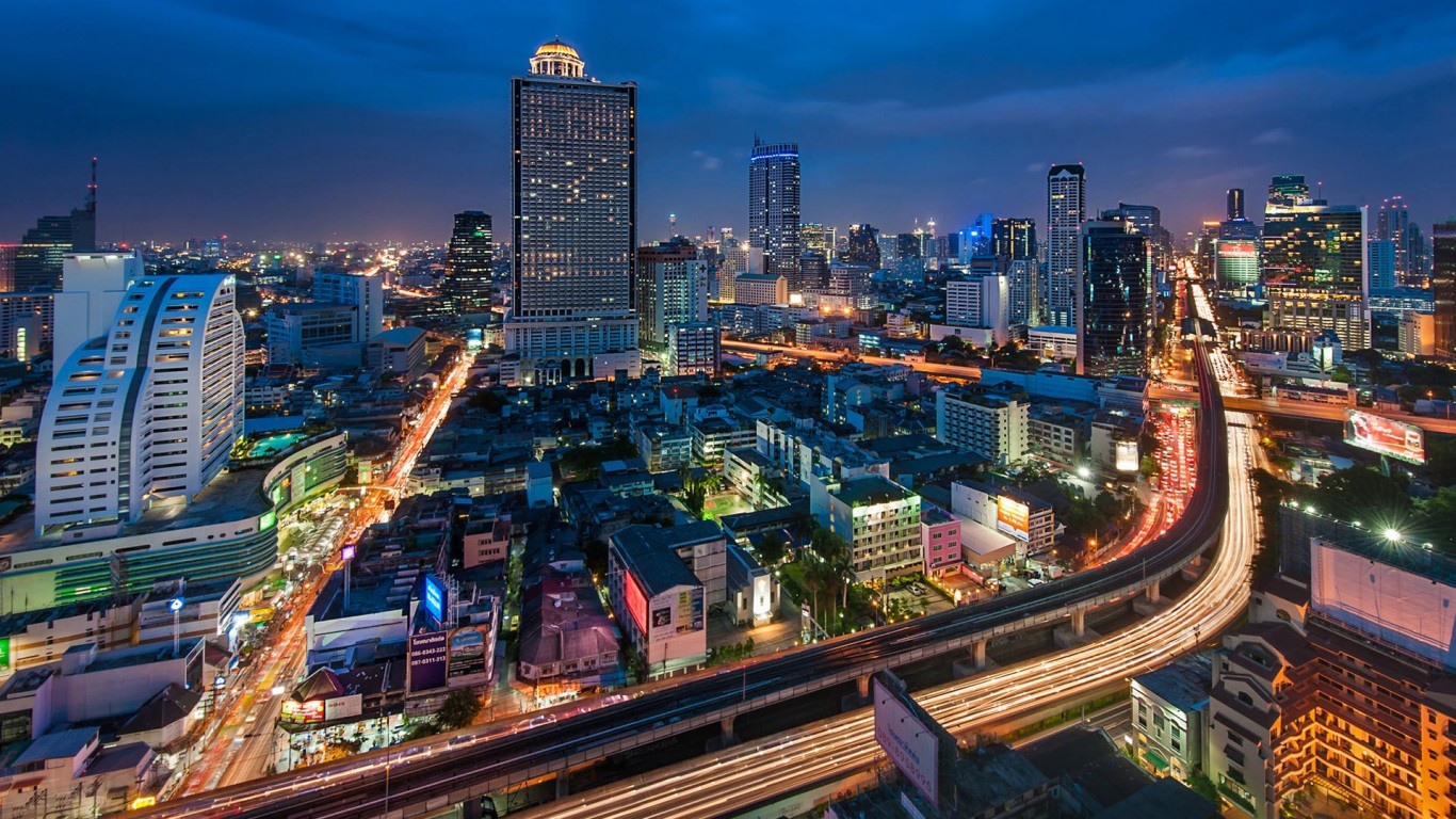 Bangkok, Thái Lan: Là thành phố du lịch nổi tiếng thế giới, Bangkok đem lại cho du khách những trải nghiệm tuyệt vời, từ các con phố mua sắm, những khu chợ nhộn nhịp tới ẩm thực phong phú... với chi phí cơ bản chưa tới 600.000 đồng một ngày.