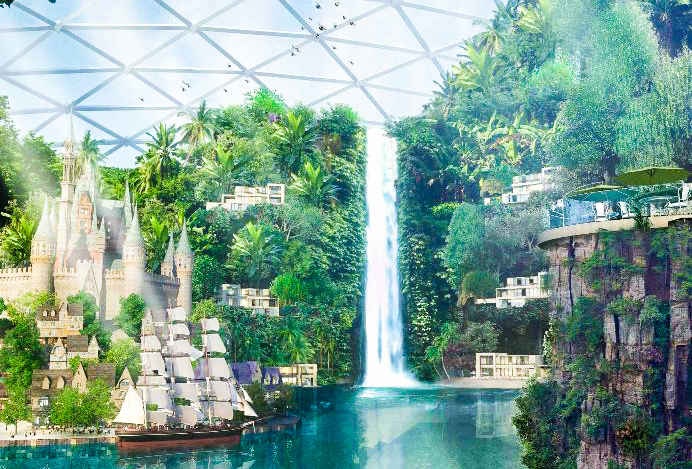 Ngoài ra, tại đây sẽ có một khu trung tâm dịch vụ sức khỏe, spa cùng 20.000 phòng khách sạn để đón tiếp du khách trong và ngoài nước.