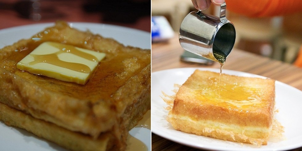 Hong Kong French (Bánh mì kiểu Pháp): Bánh sandwich được phết bơ và thêm si-rô mạch nha hẳn sẽ làm những người thích ăn ngọt hài lòng.