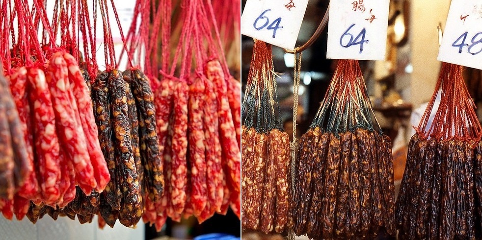 Laap Cheung (Lạp xưởng): Có thể nói ai tới Hong Kong mà chưa thưởng thức lạp xưởng thì thật uổng phí. Món ăn nổi tiếng này được hun khói, cho thêm đường và gia vị trước khi được thái lát và thưởng thức.