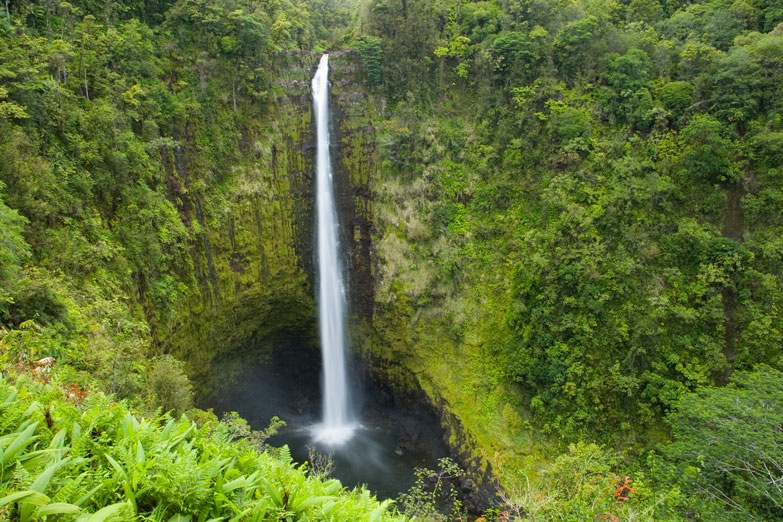 Thác Kapoloa (Hawaii, Mỹ): Thác nước cao 150 m này nằm trên một khu đất tư nhân sâu trong thung lũng Pololu. Bạn có thể leo qua thác lên độ cao 300 m để ngắm toàn cảnh thung lũng phía dưới. Ảnh: Lonelyplanet.