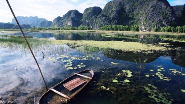 Ve dep quyen ru cua vung dat ngap nuoc Van Long o Ninh Binh hinh anh