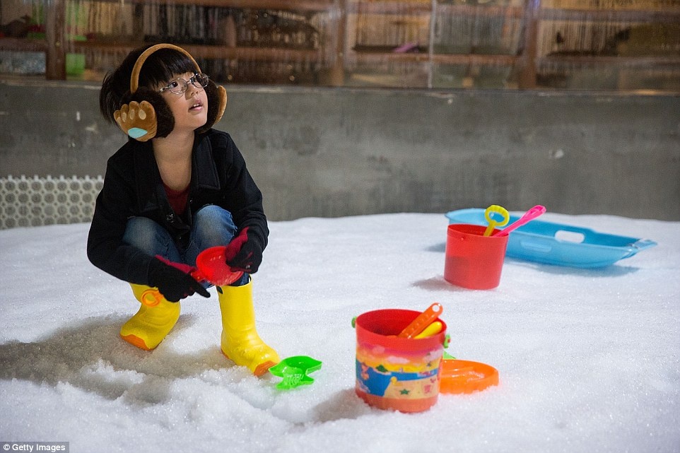 Snow Town được cho là khu mua sắm và trượt tuyết trong nhà lớn nhất Đông Nam Á với diện tích lên tới 3.000 m2.