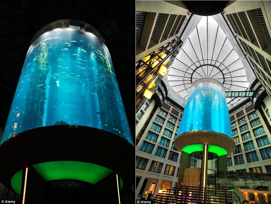 Bể thủy sinh độc đáo này do công ty Union Investment Real Estate GmbH xây dựng và hoàn tất vào năm 2004.