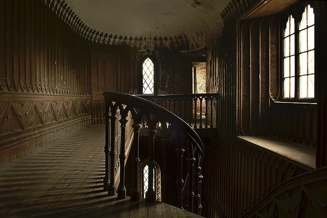 Cô bé đã gặp một tai nạn vào năm 1861. Harriet trượt xuống lan can cầu thang thì mất đà và ngã xuống nền đá. Các du khách cho biết họ nghe thấy tiếng cô bé cười đùa, hát hay la hét vào van đêm. Một số tin rằng đã nhìn thấy Harriet hoặc cảm nhận được sự hiện diện của cô bé. Ảnh: Theemeraldisle/Tumblr.