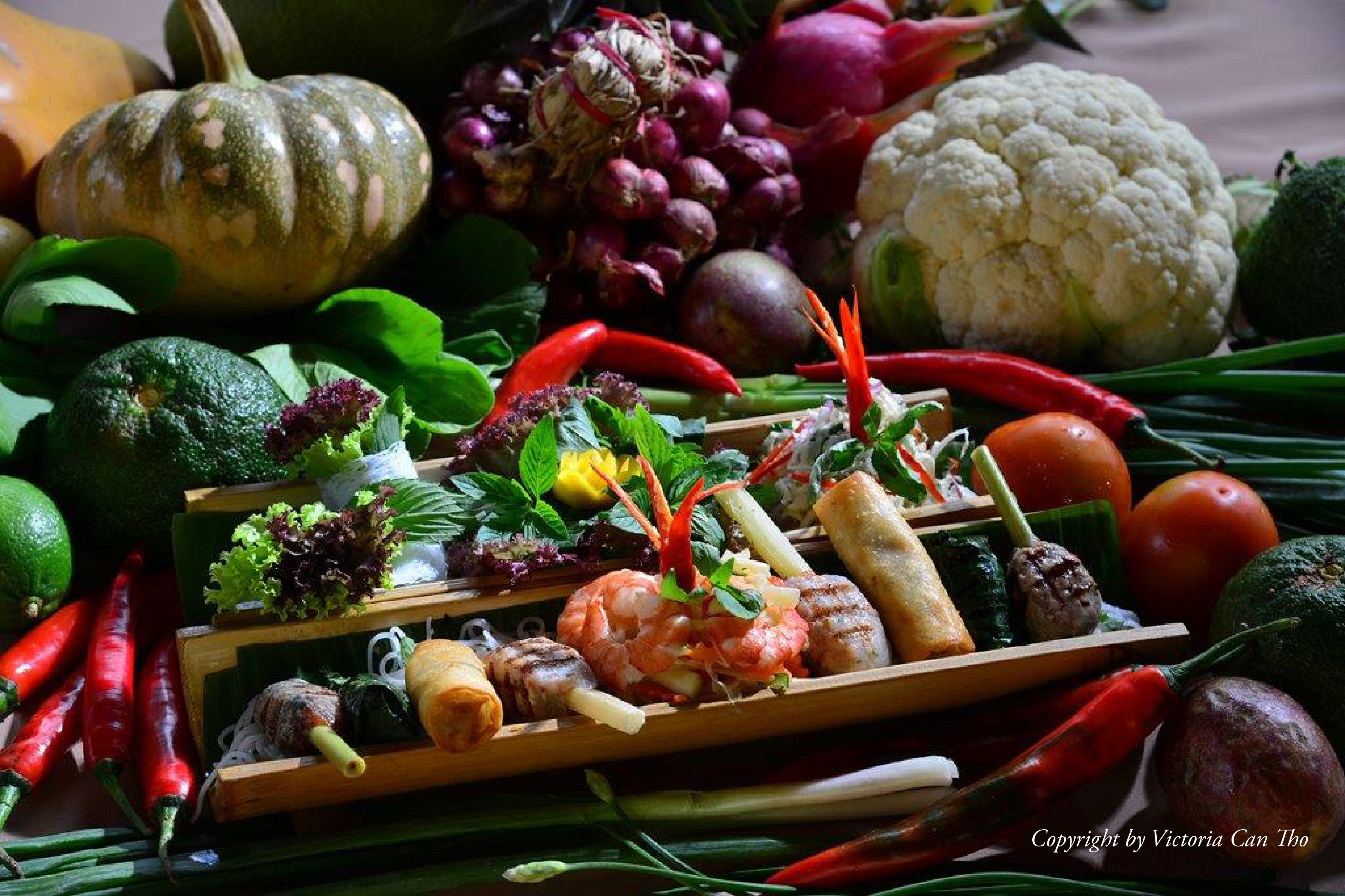 Món khai vị được chế biến từ những nguyên liệu địa phương với biến tấu mới mẻ, sáng tạo.