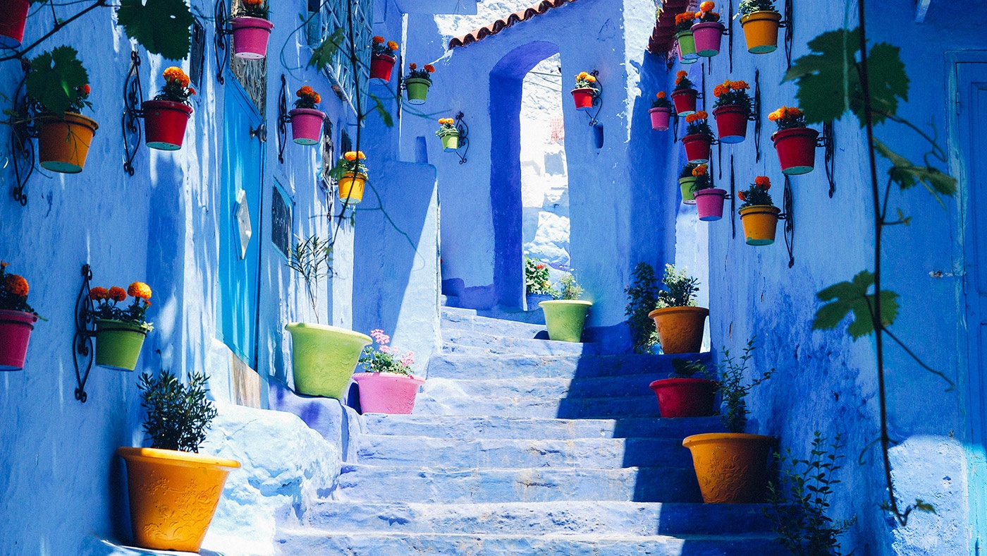 Thanh pho mau troi - bao vat cua Morocco hinh anh