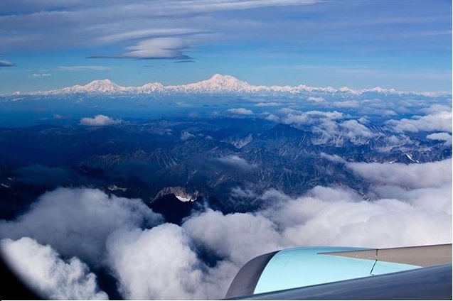 Công viên quốc gia Denali nhìn từ trên cao.