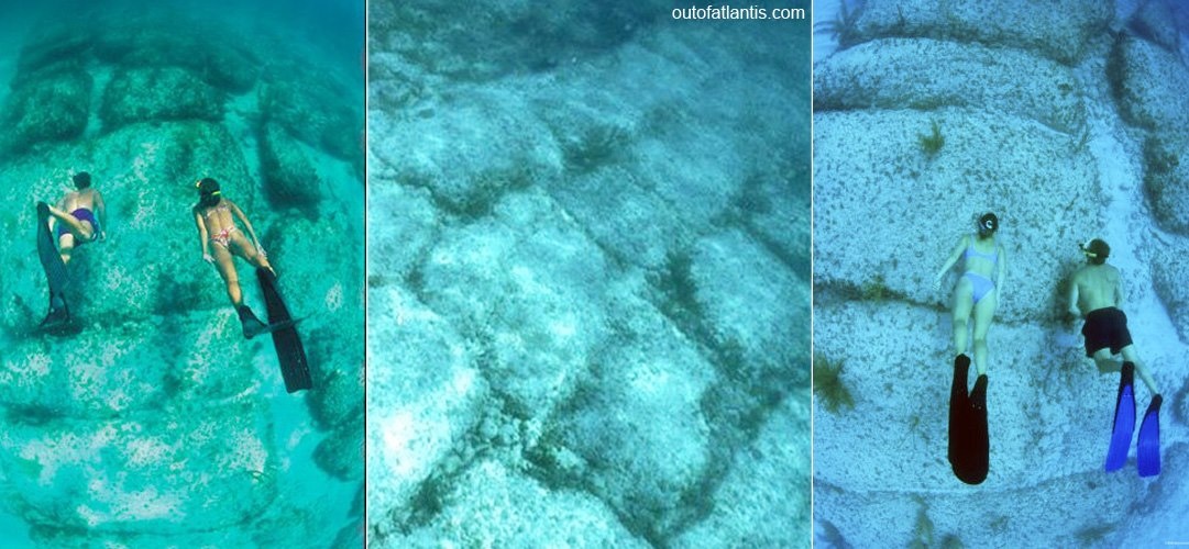 Đường Bimini (Bahamas): Trong chuyến thám hiểm xuống vùng nước sâu phía tây Bimini năm 2006 và năm 2007, các nhà khoa học đã phát hiện nhiều khối chữ nhật nằm song song ở độ sâu 30 m, giống như các viên đá lát đường. Công trình được quan sát kỹ lưỡng hơn trong chuyến lặn thăm dò của kênh History. Theo báo cáo, con đường có khoảng 50 phiến đá, với kích cỡ chủ yếu là 3 x 14 m, hình thành vào 10.000 năm trước Công nguyên, nhưng không ai hay biết vai trò hay mục đích của công trình này là gì. Ảnh: beforeitsnews.