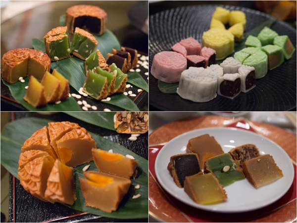 Thái Lan: Theo truyền thuyết của người Thái, vào đêm trung thu, 8 vị thần bất tử sẽ tới cung trăng để dâng bánh, đào và chúc tụng thần Guanyin. Do đó, ngoài bánh nướng, quả đào thường xuất hiện trong các mâm cỗ cúng trung thu của Thái Lan. Ảnh: Kyspeaks.