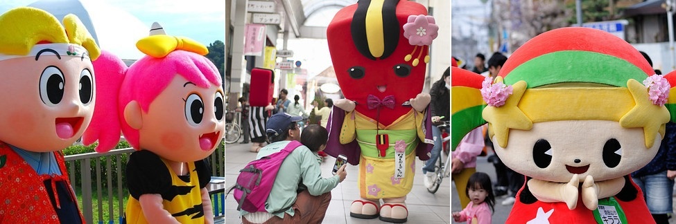 Bạn sẽ bắt gặp những linh vật đáng yêu ở khắp nơi.