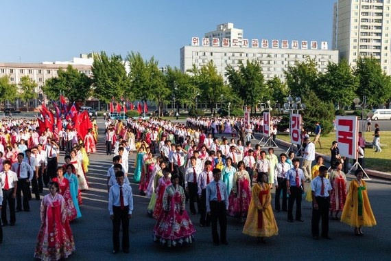 Vào Quốc khánh (ngày 9/9), du khách sẽ được chiêm ngưỡng màn múa tập thể tổ chức khắp đất nước Triều Tiên.