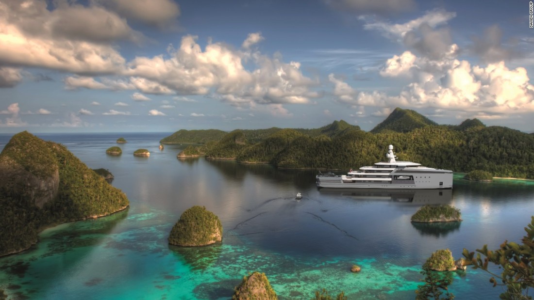 Giám đốc tiếp thị của Damen, ông Victor Caminada, cho biết: “Tàu chiến của chúng tôi có khả năng vượt trội về tốc độ và quãng đường, nhưng không có các tiện nghi sang trọng. Điều đó khiến chúng tôi suy nghĩ xem một tàu lớn hạng sang cần gì, như khoang chứa lớn hơn, các bộ phận thay thế. Tàu cần có khả năng vận hành tốt hơn các siêu du thuyền bình thường khi ở các khu vực nhiệt đới hay nơi có băng”.