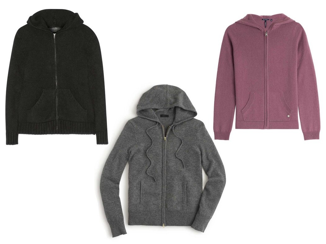 Áo khoác cashmere có mũ: Chiếc áo thoải mái này có nhiều công dụng, chất vải cashmere tuy khá đắt nhưng tạo cảm giác sang trọng, lịch sự hơn.