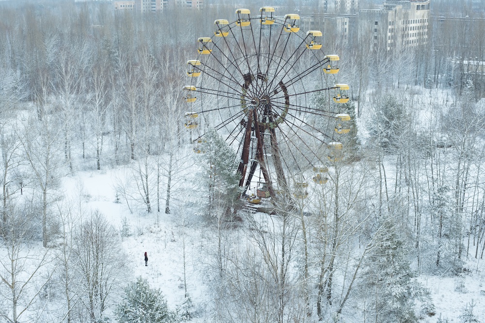 Đu quay toát lên vẻ huyền bí ở Pripyat, Ukraine. Ảnh: David de Rueda.