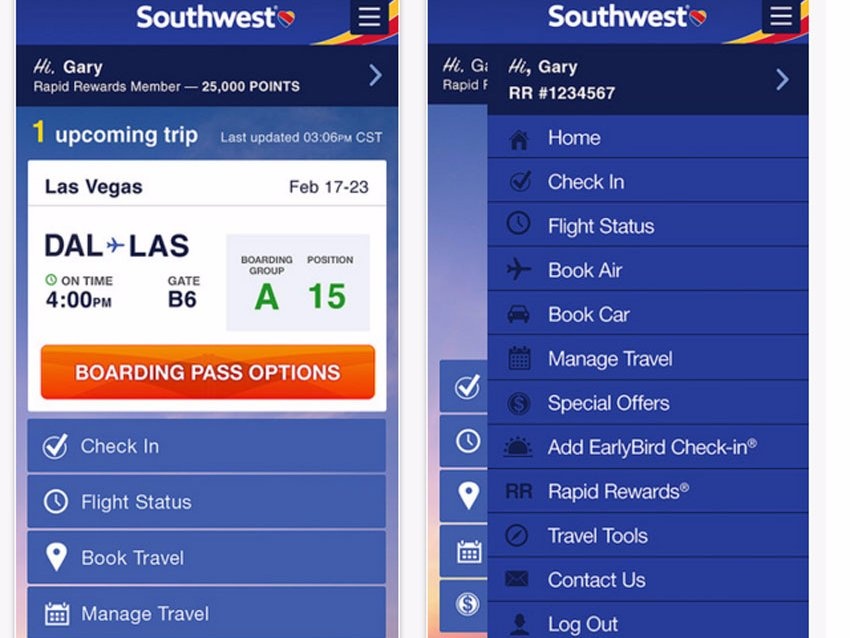 Tải ứng dụng của hãng: Nhiều hãng hàng không đã phát triển ứng dụng điện thoại giúp hành khách có thông tin thực tế về việc hoãn chuyến hay đổi cổng. Nhờ vậy, nếu bạn bị đổi cổng và không có nhiều thời gian, ứng dụng sẽ cho bạn biết điều đó trước cả khi bạn tới sân bay.