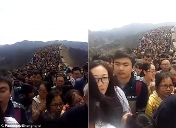 Du khách Trung Quốc chen lấn ảnh 1 Du khach Trung Quoc chen lan anh 1