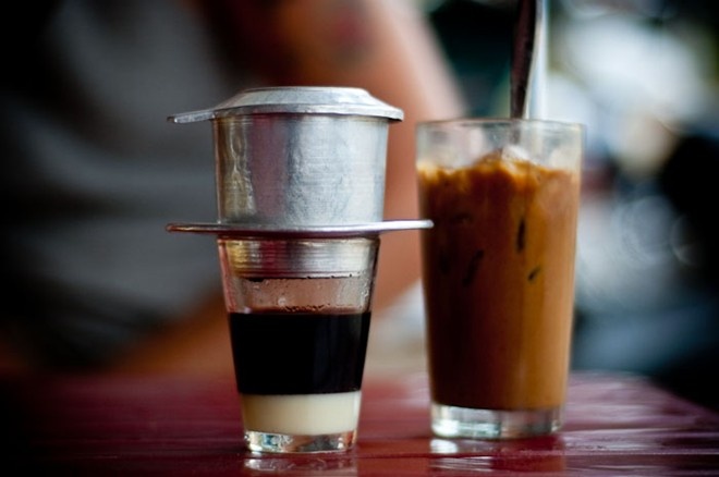 Ca phe sua da - mon tong thong My cung muon thu hinh anh