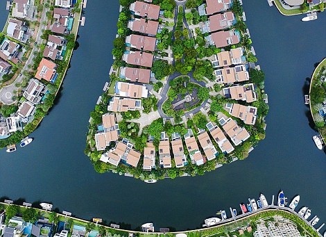 Kien truc an tuong cua Singapore nhin tu tren cao hinh anh