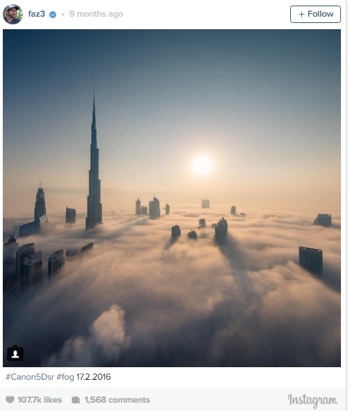 Thái tử Dubai chia sẻ video biển mây ảnh 1 Thai tu Dubai chia se video bien may anh 1