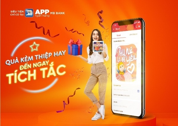Mung 8/3 khong lo chon qua voi app Ngan hang MBBank hinh anh