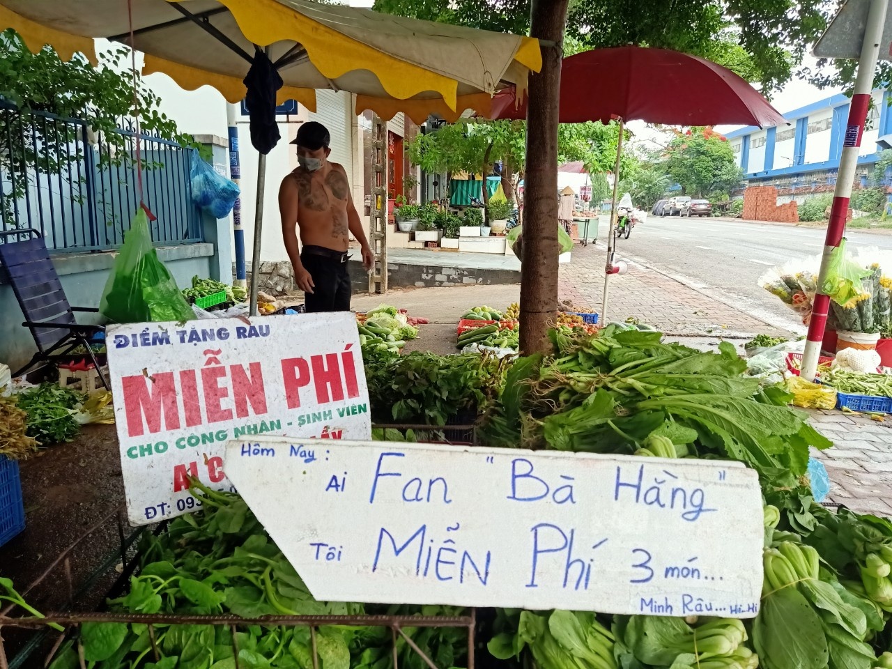 anh Minh râu tặng rau cho người nghèo ảnh 4 anh Minh rau tang rau cho nguoi ngheo anh 4