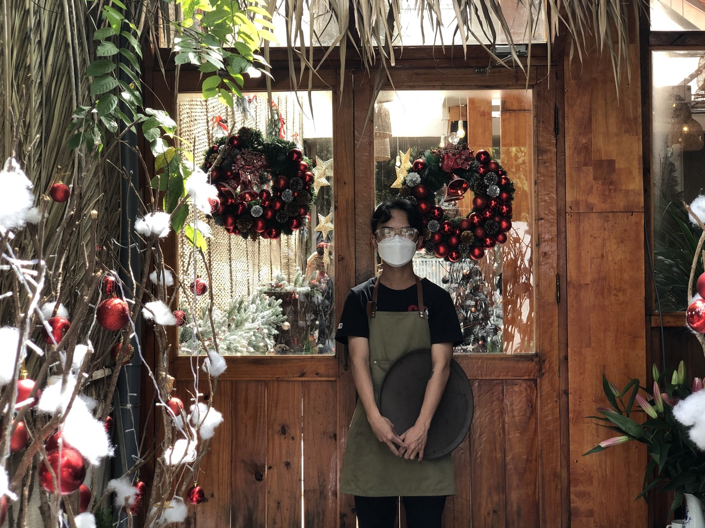 tiệm cà phê trang trí Giáng sinh ảnh 1 tiem ca phe trang tri Giang sinh anh 1