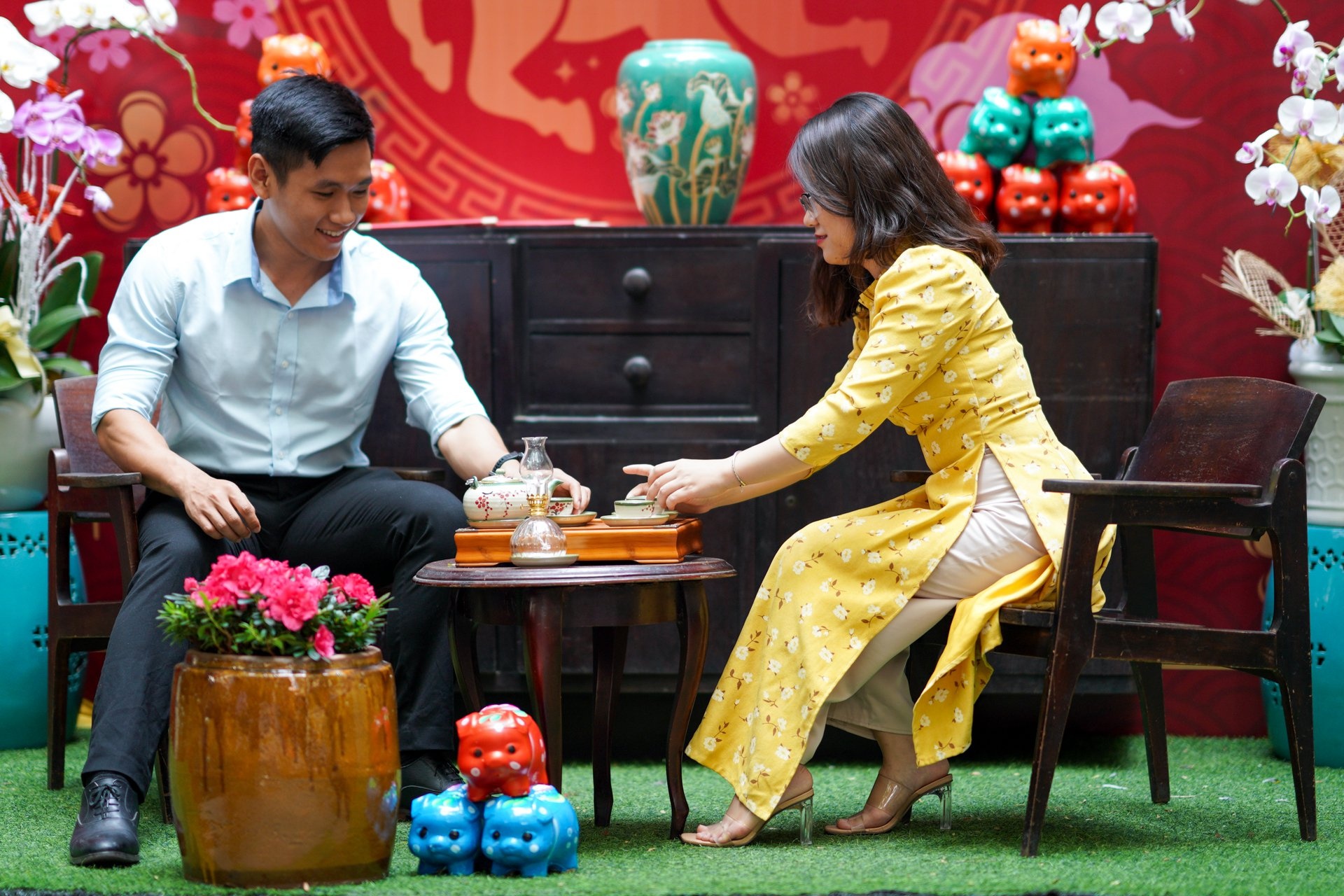 ao dai mac Tet anh 7