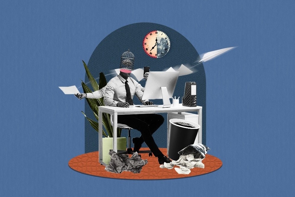 Dau hieu ban la nguoi nghien cong viec hinh anh