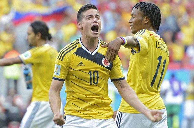Một ngày trước chung kết World Cup là sinh nhật James Rodriguez. Ảnh: Getty.