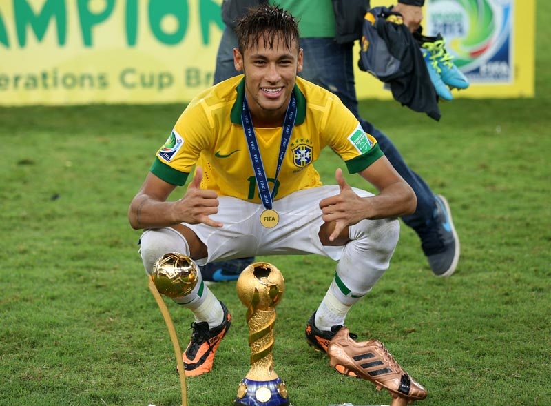 Confederations Cup 2013 là danh hiệu danh giá nhất Neymar từng giành được đến nay. Ảnh: Getty.