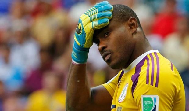 Thủ môn Vincent Enyeama trong màu áo Nigeria tại World Cup 2014. Ảnh: Getty.