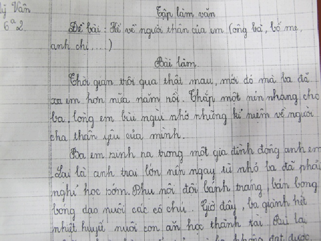 Bai viet xuc dong cua con gai nan nhan bi o to tong chet hinh anh