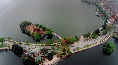 Ho o Ha Noi nhin tu camera bay hinh anh