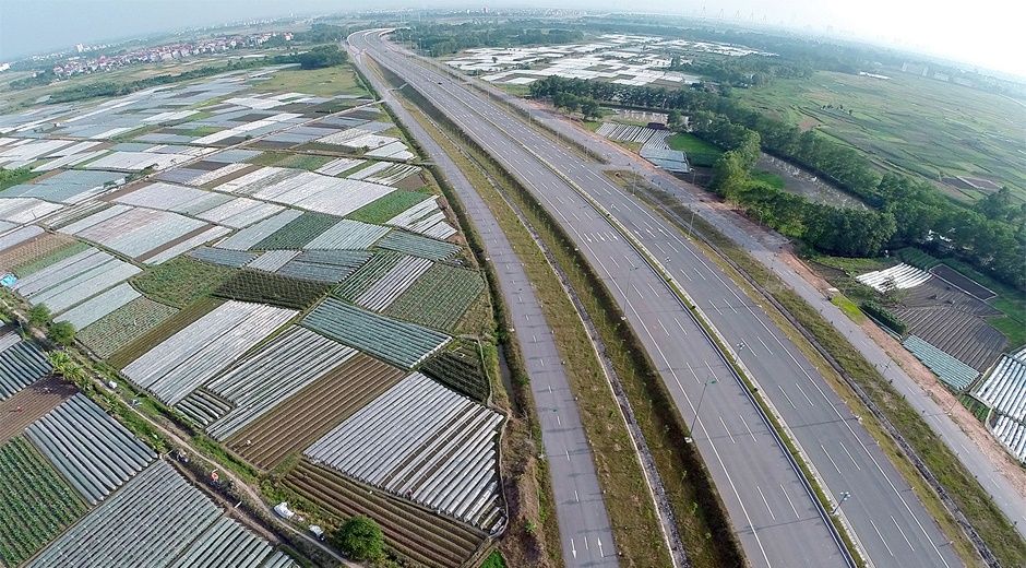 Hinh anh dau tien ve duong Vo Nguyen Giap o Ha Noi hinh anh
