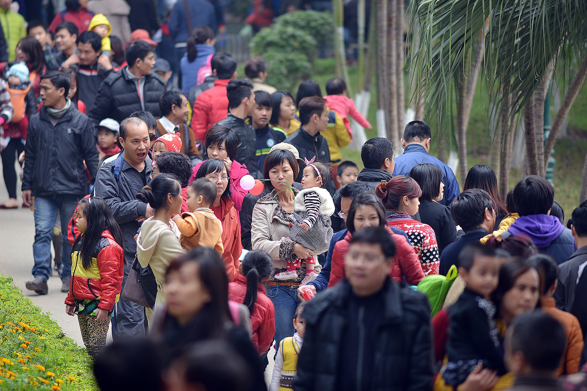 Ai cũng tận dụng những kỳ nghỉ đầu năm để đưa cả gia đình du xuân.