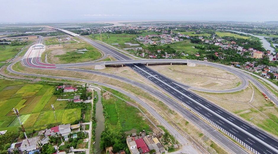 Hinh anh dau tien ve cao toc Ha Noi - Hai Phong hinh anh